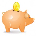 Piggy Bank with coin