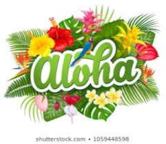 Aloha with flowers