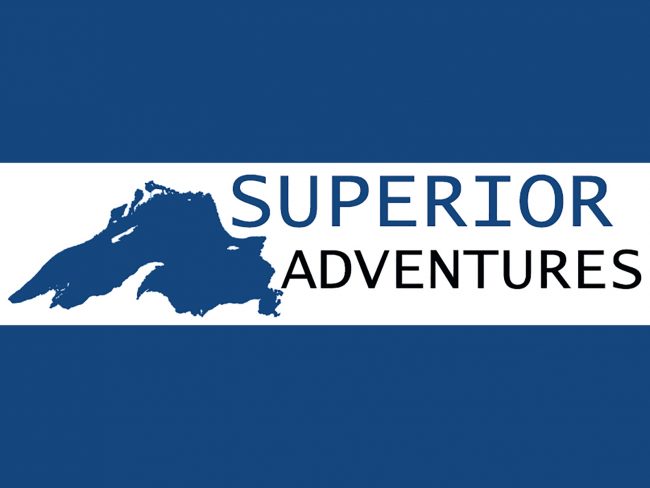 Superior Adventures Logo with blue
