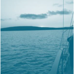 Sailing on Lake Superior -blue tones