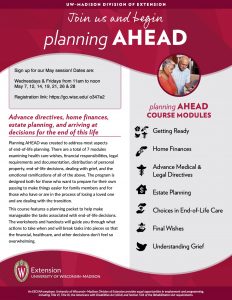 Planning Ahead Flyer May 2021