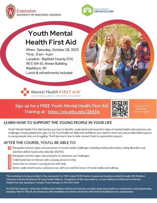 In Person Youth Mental Health First AId