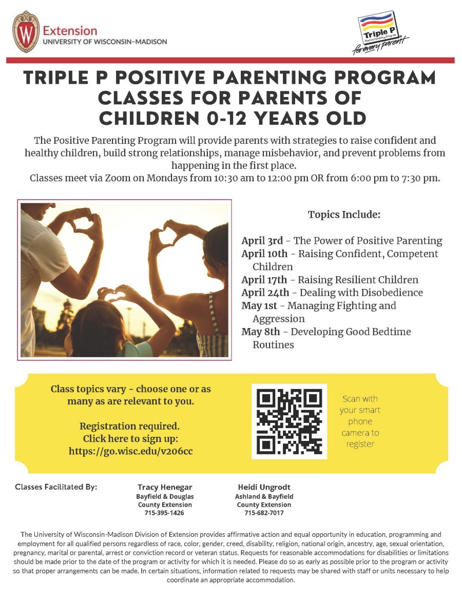 Positive Parenting Programs – Triple P – Extension Bayfield County