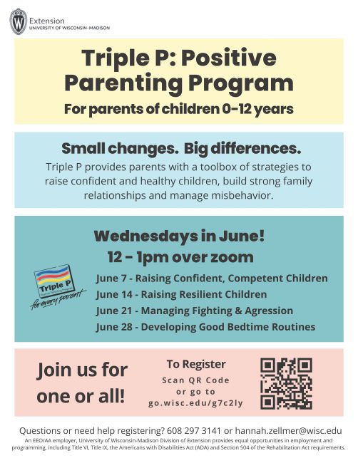 Positive Parenting Programs – Triple P – Extension Bayfield County