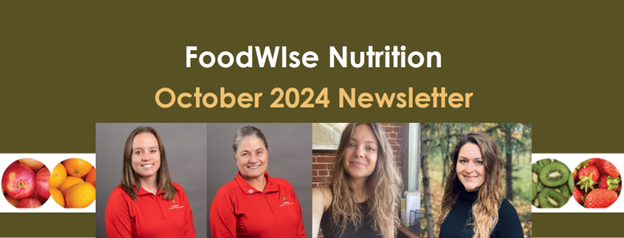 Oct 2024 FoodWIse Nutrition Newsletter Header