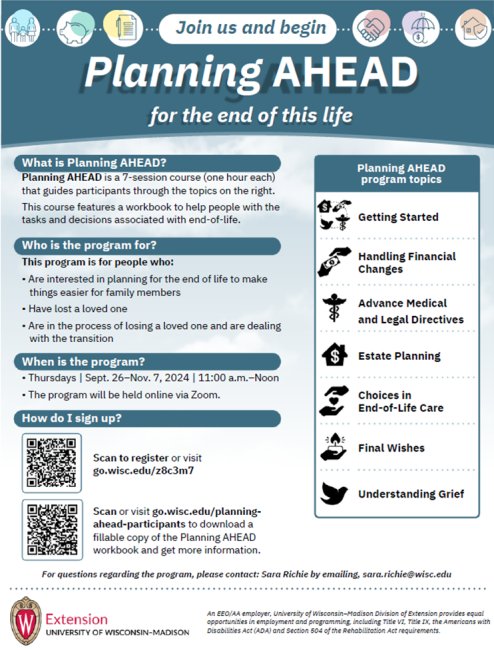 Planning Ahead-Online 2024