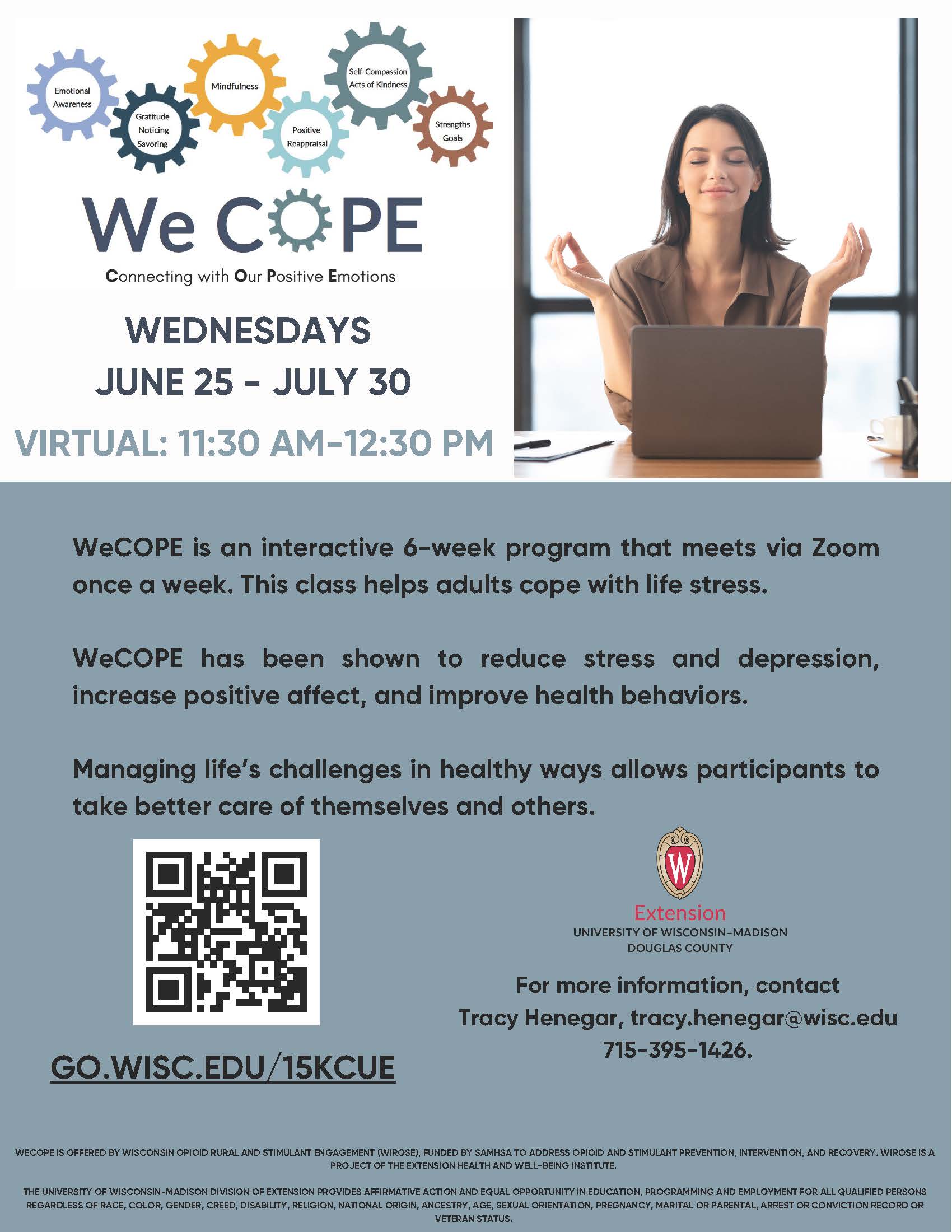 We Cope June-July 2025 flyer