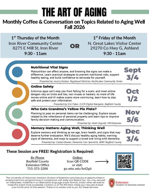 Art of Aging Flyer Fall 2026