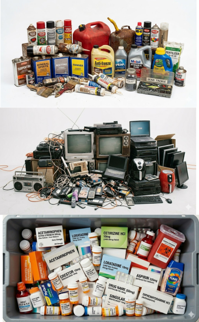 3 types of items collected