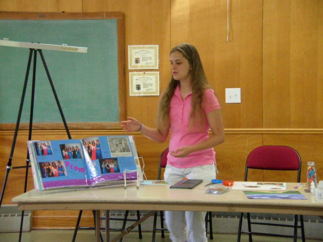 Girl Scrapbook demonstration